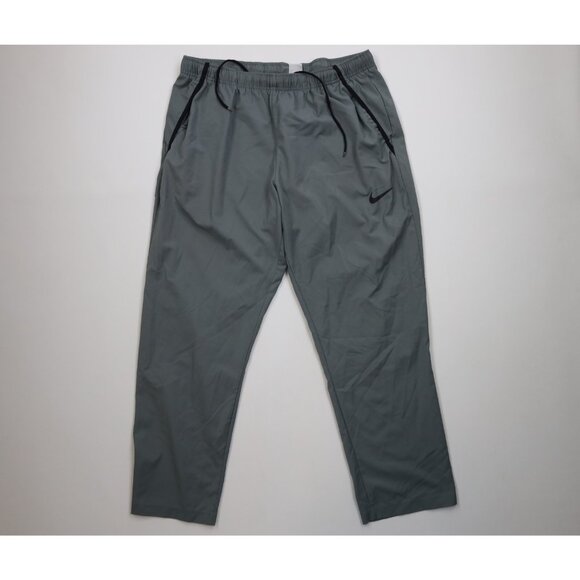 Vintage Y2K Nike Mens Size 2XL XXL Travis Scott Mini Swoosh Wide Leg Pants Gray - Picture 1 of 13